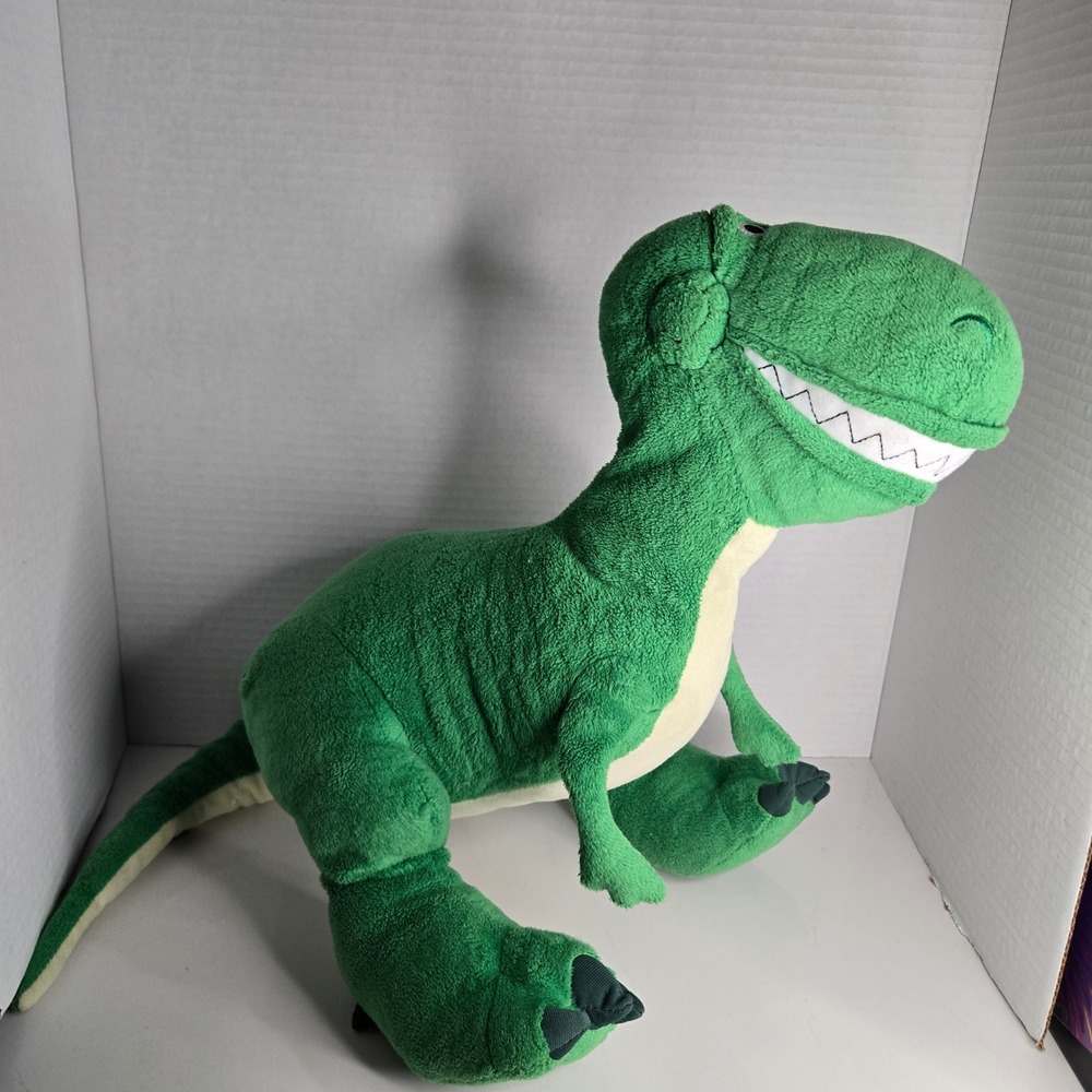 Disney Pixar Toy Story Rex The Dinosaur Green Plush Stuffed Animal Movie 14"